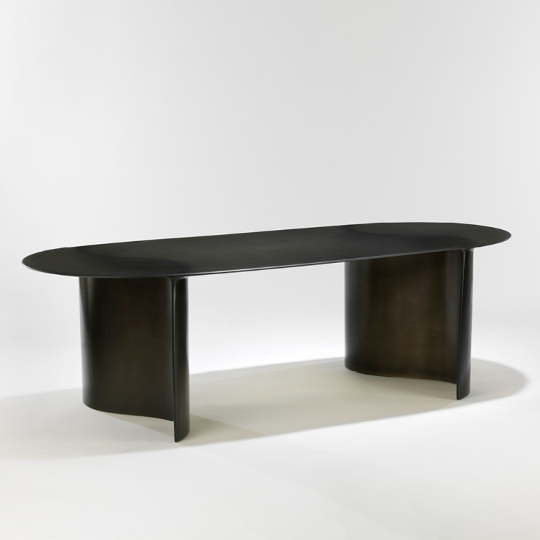 Lukas Cober - New Wave  - Oval coffee table (Smoky Black)